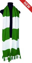 Sjaal Deluxe Groen-Wit