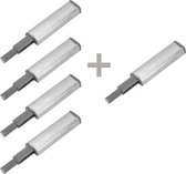 Magnetische druksnappers (4 stuks + 1 gratis) - Magneetsnapper - Deurmagneet - Deurvanger - Push to open - Deursnapper - Utrusta - Keukenkast - Keukenlade - Deurstopper - Voor lades, kasten, deuren