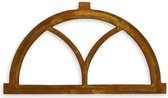 Wanddecoratie - stalraam gietijzer - bruin - 33,7 cm hoog