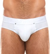 Modus Vivendi - Double Boost Classic Slip Wit - Maat S - Heren Slip - Mannen Ondergoed - Lifttend effect d.m.v. ingebouwde Jockstrap