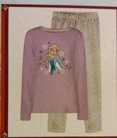 Frozen pyjama - pyjamaset - roze - grijs - 104/110