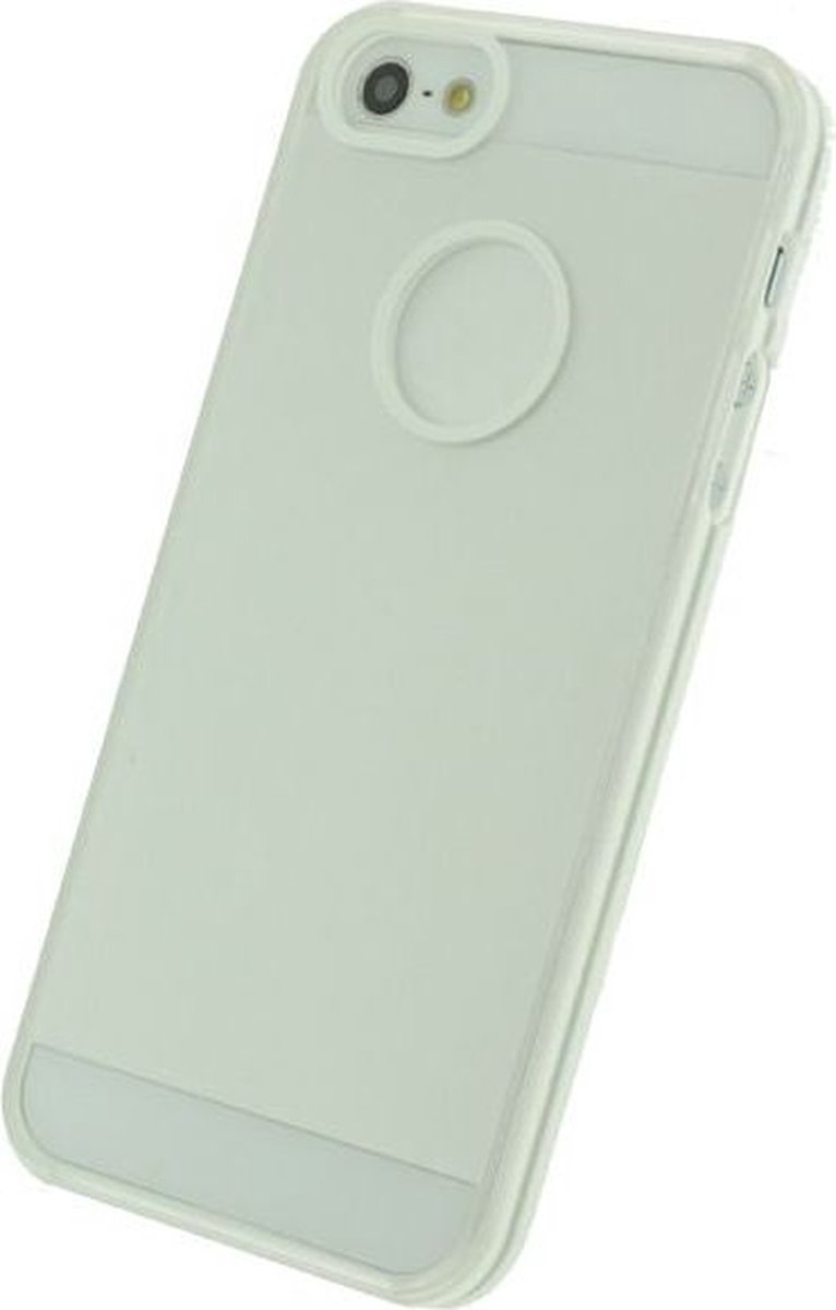 Apple iPhone 5/5s/SE Hoesje - Xccess - Edge Serie - Hard Kunststof Backcover - Wit - Hoesje Geschikt Voor Apple iPhone 5/5s/SE