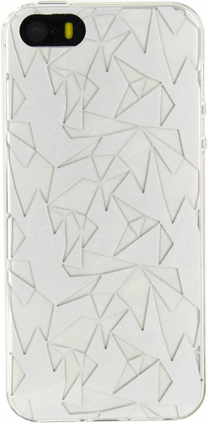 Xccess TPU/PC Case Apple iPhone 5/5S/SE Prism Design Silver
