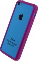 Apple iPhone 5C Hoesje - Xccess - Serie - Hard Kunststof Bumper - Paars - Hoesje Geschikt Voor Apple iPhone 5C