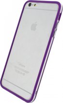 Apple iPhone 6/6s Plus Hoesje - Xccess - Serie - Hard Kunststof Bumper - Transparant / Paars - Hoesje Geschikt Voor Apple iPhone 6/6s Plus