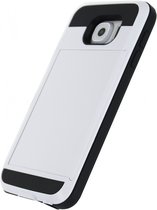 Samsung Galaxy S6 Hoesje - Xccess - Card Serie - TPU Backcover - Wit - Hoesje Geschikt Voor Samsung Galaxy S6