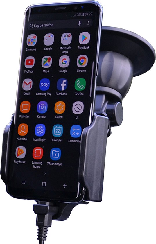 KUDA Fix2Car Universal Smartphone Holder  Device Width 58 95mm With Micro Usb Plug