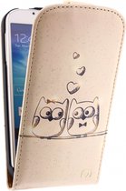 Samsung Galaxy S4 Hoesje - Mobilize - Ultra Slim Serie - Kunstlederen Flipcase - Owls - Hoesje Geschikt Voor Samsung Galaxy S4