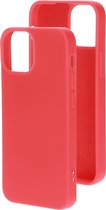 Mobiparts Siliconen Cover Case Apple iPhone 13 Mini Scarlet Rood hoesje