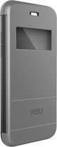 Apple iPhone 7 Plus Hoesje - PELI - Vault Folio Serie - Hard Kunststof Bookcase - Light Grey - Hoesje Geschikt Voor Apple iPhone 7 Plus