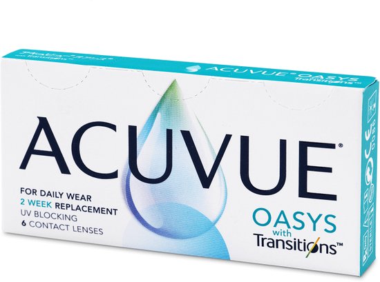-1.75 - ACUVUE® OASYS with Transitions™ - 6 pack - Weeklenzen - BC 8.40 - Contactlenzen - Acuvue