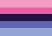 Sticker - Vlagsticker - Omni - LGBT+ - Regenboog - Omniseksueel - Pride