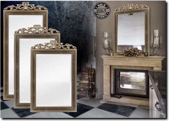 Miroir Rufino Antique argent-bronze Dimensions extérieures 75x211cm