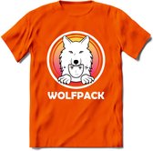 Saitama T-Shirt | Wolfpack Crypto ethereum Heren / Dames | bitcoin munt cadeau - Oranje - XXL