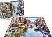 Grafix Puzzel 1000 stukjes volwassenen | Thema Venetië  | Afmeting 50 X 70 CM | Legpuzzel | Canal Grande Venetië