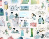 Hiden | Travel stickers - Dagboek - Stickers volwassenen - Stickers kinderen - Decoraties - Plakken - Hobby & Knutselen | Groen