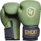 Great Fightgear Bokshandschoenen - Intermediate - Groen/Goud - 14oz