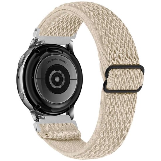 Just in Case Woven Texture Watchband - 20mm aansluiting horlogeband (Apricot)
