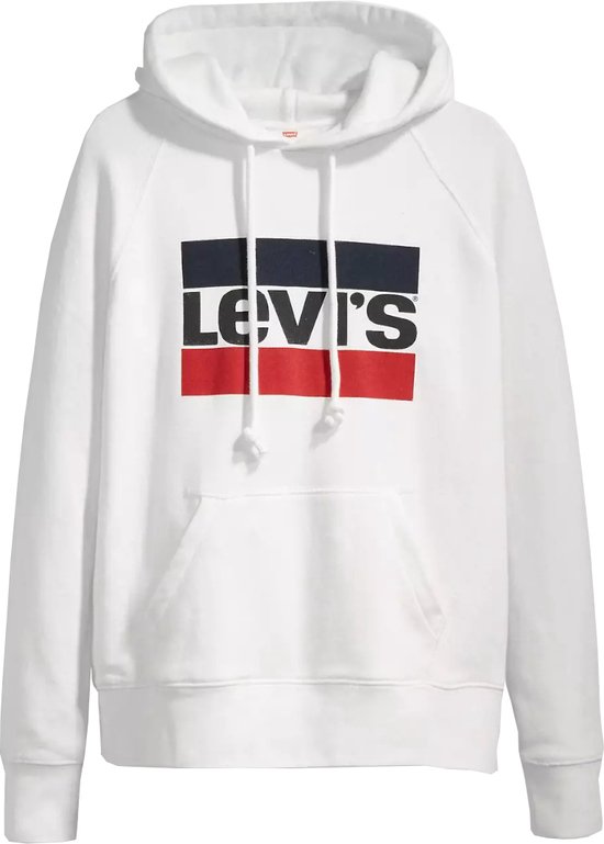 Levi's Graphic Standard Hoodie 184870058, Vrouwen, Wit, Sweatshirt, maat: L