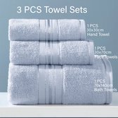 Handdoekenset - Verschillende afmetingen - Licht Grijs - Handdoeken - Handdoekset - Sauna Handdoek - Sauna Handdoek - Badkamer Textiel