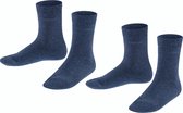 ESPRIT Foot Logo 2-Pack duurzaam organisch Katoen Multipack Kinderen Sokken blauw - Maat 23-26