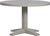 vtwonen Deck Table à Manger Ronde - Bois de Mango - Argile - 78x120x120