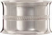 Rond de serviette Daniel Crégut 'Perles Tressées' - métal argenté - Ø 4,5 cm H 3 cm