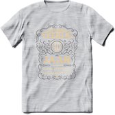 40 Jaar Legendarisch Gerijpt T-Shirt | Grijs - Ivoor | Grappig Verjaardag Cadeau | Dames - Heren | - Licht Grijs - Gemaleerd - XL