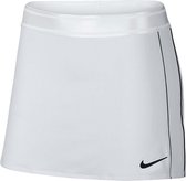 Nike Court Dry Skirt Str Sportrok Dames - White/Black/Black/(Black) - Maat XL