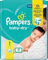 Pampers - Baby dry - maat 1 / (2-5kg) - New born - 21 stuks - Luiers