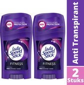 Lady Speed Stick Fitness Deodorant Stick - 48H Anti Transpirant Deo Stick - Anti Witte Strepen - Bestverkochte Deodorant Vrouw - 2X45g