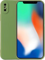 Smartphonica iPhone Xr siliconen hoesje - Groen / Back Cover