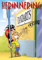 Oproepkaart - HERINNERING TANDARTS - Cartoon 'Deurbel' - 2000 stuks