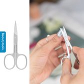BeautyTools Professionele Nagelschaar - Stevige Nagelschaar voor Nagelhoeken, Vingernagels en Teennagels - Pedicure / Manicure Schaar - Stevig Gebogen snijvlak - (9.5 cm) (NS-0829)
