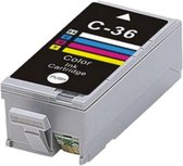 Geschikt voor Canon CLI-36 XL Kleuren - Geschikt voor Canon Pixma IP100, IP100V, IP100P - Inktpatroon - Inktcartridge - Inkt