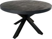 Eettafel Mango Nora - Rond - Zwart - 140 cm