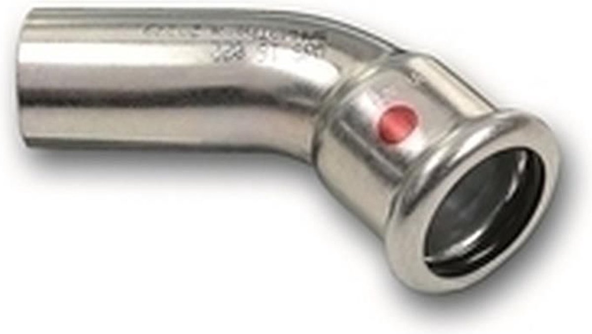 Sanha Persbocht – 35 mm Pers × Insteek – 45° – Gegalvaniseerd Staal