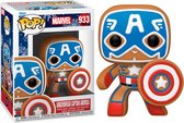 Marvel - Bobble Head POP N° 933 - Gingerbread Captain America
