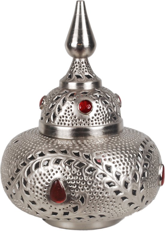 Oosterse tafellamp filigrain wit/goud | Beste prijzen Oosterse lampen