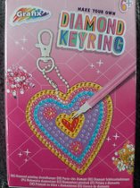 Diamond painting-  sleutelhanger / keyring- hart