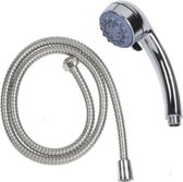HandyGagdets - Douchekop - 5 Standen - Slang en houder - Chrome - Luxe