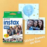 Fuji Film - Instax - Instant Celebration - WIDE - instant foto stickerframe & film - baby boy