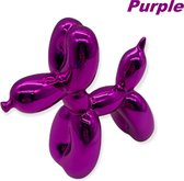 Power Escorts - Desing Beeldje Hondje Purple - Beeldje Hond - Beeld Hond - Paars - 100x100mm - Klein
