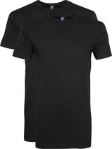 Alan Red - Derby Extra Lang T-Shirt Zwart (2-Pack) - M - Regular-fit