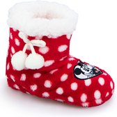 Minnie Mouse Hoge Pantoffel Slofjes - Rood - Maat 27/28