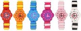 Houten speelgoed horloge - 6 horloges in verschillende kleuren - uitdeelcadeau