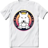 Saitama T-Shirt | Wolfpack Crypto ethereum Heren / Dames | bitcoin munt cadeau - Wit - M