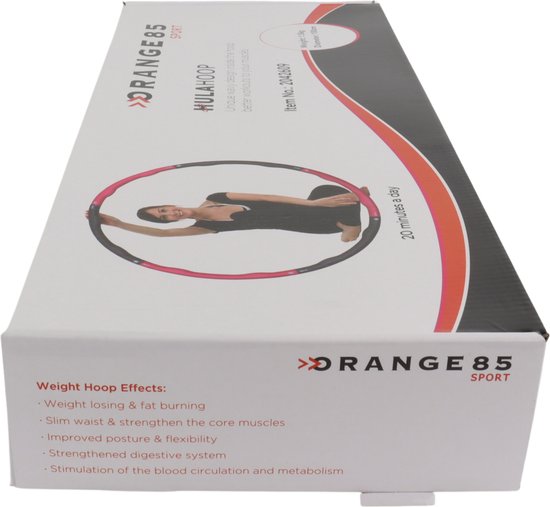 Orange85 Fitness Hoepel - Hoelahoep - 1,5 KG - 100cm - Sport - Afvallen - Roze - Foam - Kunststof - Zacht - Orange85