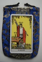 Tarotkaarten met zakje blauw tarot kaarten van A.E. Waite