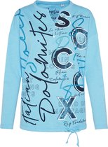 Soccx ® Serafino Shirt met tekstprint, Lichtblauw (XL)